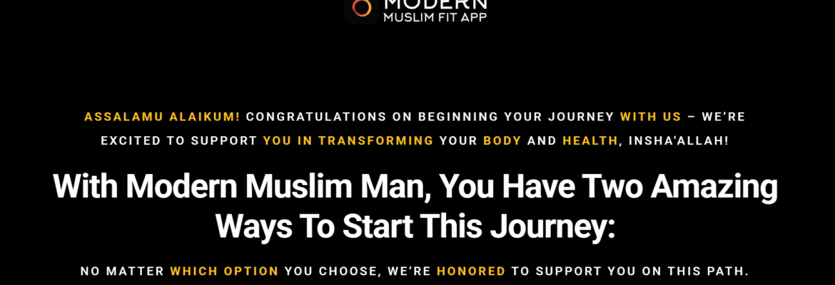 Modern Muslim Fit App